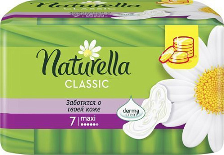 ✔️NATURELLA Прокладки 7шт Classic Camomile Maxi Single/18 - купить за  в г. Махачкале