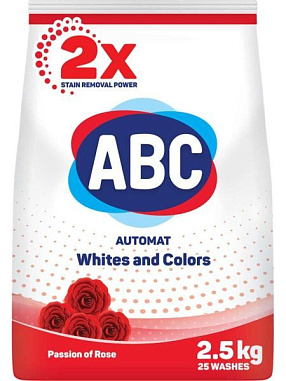✔️ABC стиральный порошок 2,5 кг Роза д\белого и цветного  - купить за  в г. Махачкале