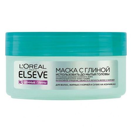 L'Oreal Paris Elseve Маска д/волос 150мл 3 ценные глины от магазина МылоПорошок