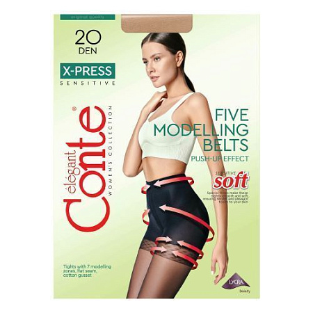 ✔️Conte X-press Колготки 20den 3M natural  - купить за  в г. Махачкале