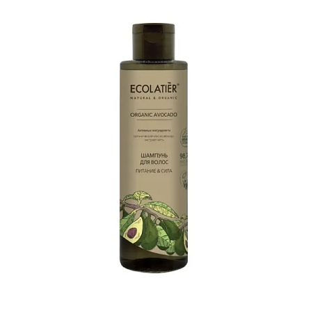 Ecolatier GREEN Шампунь для волос 250 мл Питание & Сила Серия ORGANIC AVOCADO,  от магазина МылоПорошок