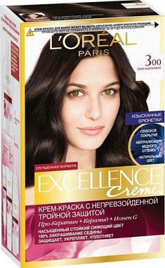 L'Oreal Paris Краски Excellence Крем 3.00 Темно-каштановый/6 от магазина МылоПорошок