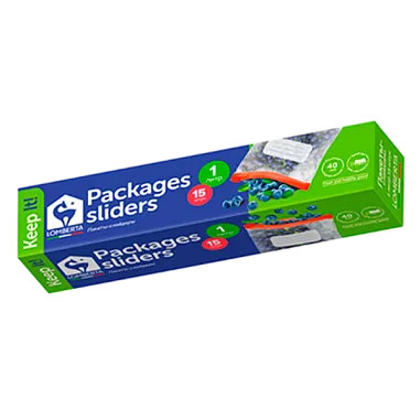 ✔️Lomberta Пакеты-слайдеры для хранения 1л 15шт - купить за  в г. Махачкале