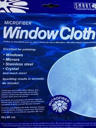 ✔️SMART Window Polish Cloth Салфетка для стекл 40х40см  - купить за  в г. Махачкале