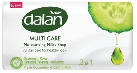 Dalan Multi Care увлажняющее крем-мыло 150г Огурец и Молоко от магазина МылоПорошок