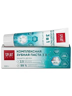 ✔️SPLAT Daily Комплексная зубная паста 3в1 100гр Защита десен - купить за  в г. Махачкале