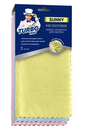 ✔️TURBOMAG Салфетки д/уборки 3шт Sunny (53148) - купить за  в г. Махачкале