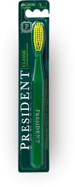 ✔️PRESIDENT Зубная щетка 2шт 7мил Средняя Classic - купить за  в г. Махачкале