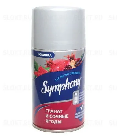 ✔️SYMPHONY Освежитель воздуха - сменный блок 250мл Гранат и Сочные ягоды - купить за  в г. Махачкале