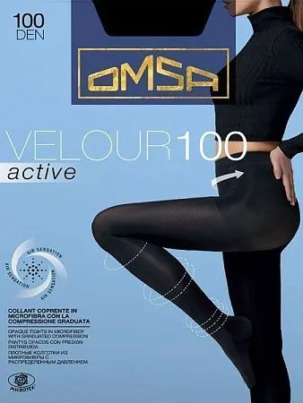 ✔️OMSA Колготки Velour 100Den 4L nero - купить за  в г. Махачкале