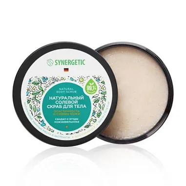 ✔️SYNERGETIC Скраб д/тела Эласт./сияние кожи сандал/ягод. можжев. 300мл - купить за  в г. Махачкале