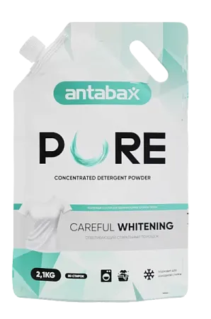 ✔️Antabax  Стир.порошок Pure 2,1кг/6 для цветных вещей бирюзовый - купить за  в г. Махачкале