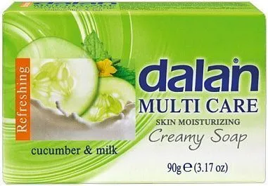 Dalan Multi Care туалетное крем-мыло 90г Огурец и Молоко от магазина МылоПорошок