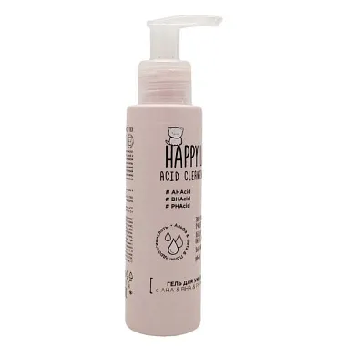✔️Happy Lab Гель для умывания с AHA&BHA&PHA-кислотами,120мл - купить за  в г. Махачкале