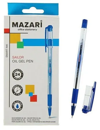 ✔️Mazari Ручка шариковая синяя 1шт - купить за  в г. Махачкале