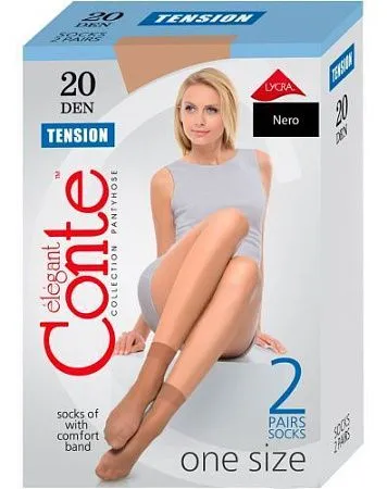 ✔️Tension Носочки 20 2пары conte nero unica - купить за  в г. Махачкале