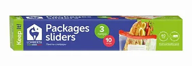 ✔️Lomberta Пакеты-слайдеры для хранения 3л 10шт - купить за  в г. Махачкале