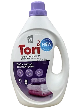 ✔️Tori Гель для стирки 3л Универсал 2в1 с пятновыводителем - купить за  в г. Махачкале