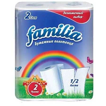 ✔️FAMILIA бумажные полотенца РАДУГА 2х-cлой 2шт/16 - купить за  в г. Махачкале
