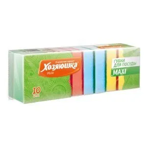 ✔️Хозяюшка Губка MAXI 10шт/26 - купить за  в г. Махачкале
