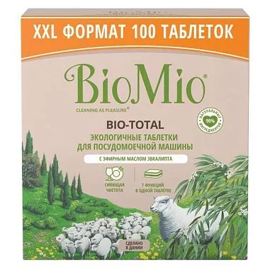 ✔️BioMio BIO-TOTAL Таблетки для посудомоечной машины 100шт - купить за  в г. Махачкале