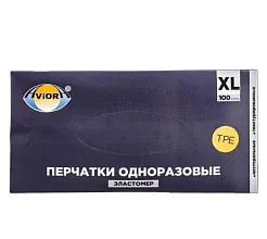✔️Aviora Перчатки Эластомер 100шт XL Черные - купить за  в г. Махачкале