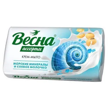 ВЕСНА Крем-мыло 90гр морские минералы и соевое молочко от магазина МылоПорошок