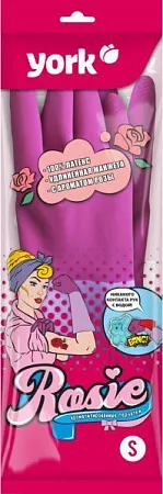✔️YORK Перчатки Rosie резиновые S (092660) - купить за  в г. Махачкале
