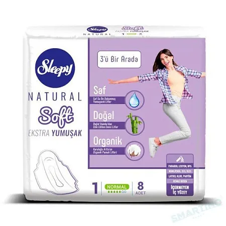 ✔️Sleepy Прокладки 8шт Natural Soft Extra 1 NORMAL - купить за  в г. Махачкале