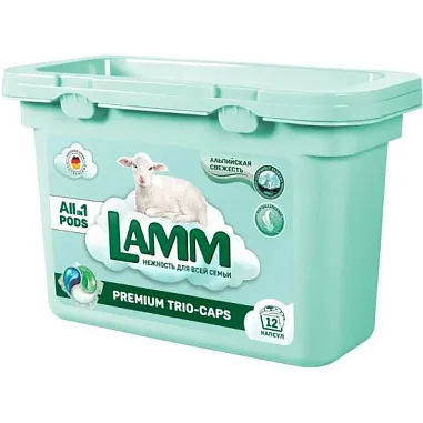 ✔️LAMM капсулы д/стирки 12шт Альпийская свежесть/8 - купить за  в г. Махачкале