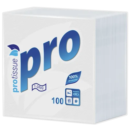 ✔️PROtissue Салфетки бумажные 100шт/1сл - купить за  в г. Махачкале