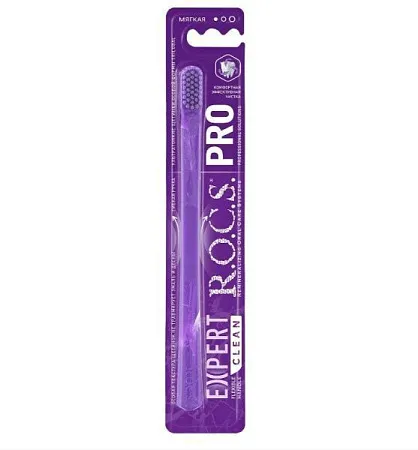 ✔️R.O.C.S. PRO Зубная щётка EXPERT CLEAN мягкая/12 - купить за  в г. Махачкале
