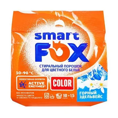✔️SMART FOX Стиральный порошок 1,5кг Color - купить за  в г. Махачкале