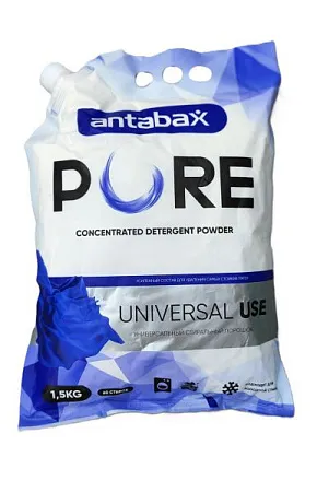 ✔️Antabax  Стир.порошок Pure 1,5кг/8 универсальный голубой - купить за  в г. Махачкале