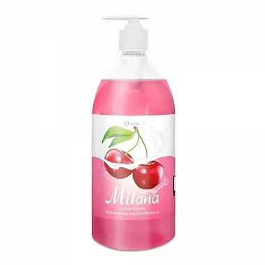 GRASS MILANA Увлажняющее жидкое мыло Спелая Черешня 1000мл от магазина МылоПорошок
