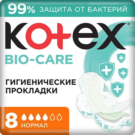 ✔️Kotex Прокладки БИО-КЭА 8шт нормал/10 - купить за  в г. Махачкале