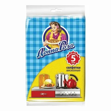 ✔️ДОННА-РОЗА салфетки 5шт Вискозные  - купить за  в г. Махачкале